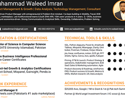 Waleed's Visual Resume