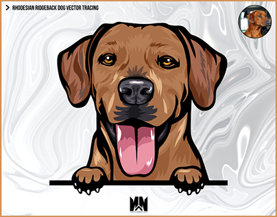 Dog Vector Art (Tracing and Recolor)