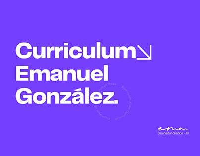 Project thumbnail - Curriculum Emanuel Gonzalez