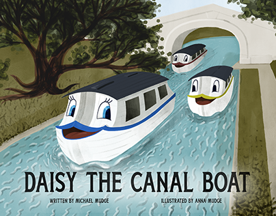 Children's Book Cover - Daisy The Canal Boat