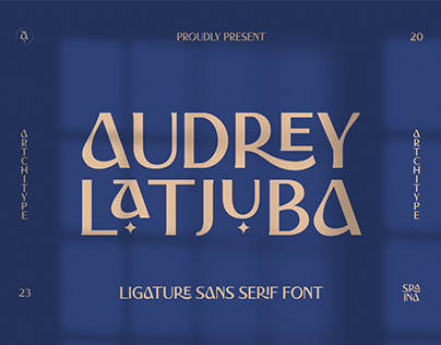 Audrey Latjuba - Modern Sans Serif Font by Artchitype