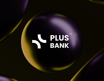 Plus Bank Logo Design