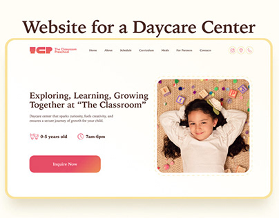 Website for a Daycare Center