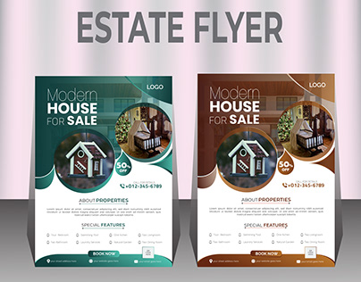 real estate rental home flyer design