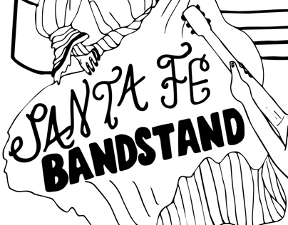 Santa Fe Bandstand Poster