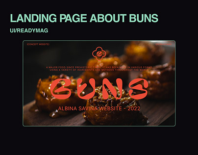 Landing page about Buns | UI/READYMAG