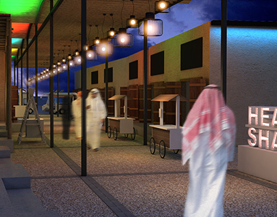 Arabic Themed Render of the souq - CONCEPT