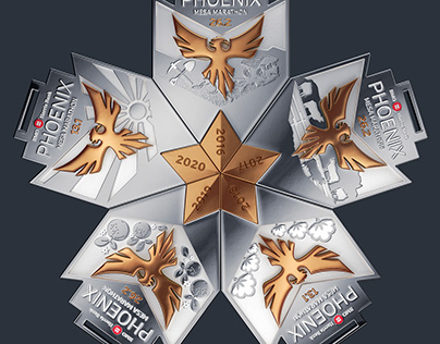 Phoenix Marathon medal designs for 2016-2020