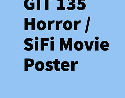 Horror / SiFi Movie Poster