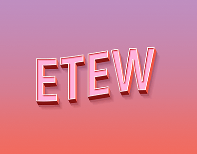 Free Text Effect Pink'O - Etew Project