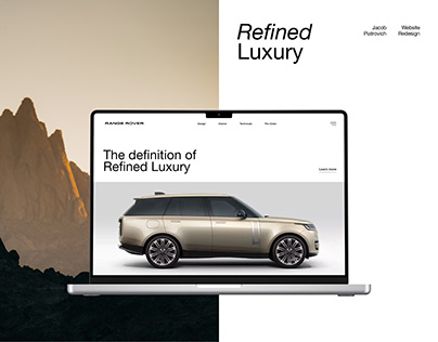 Range Rover Website Redesign