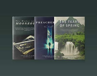 Hardcover Book Designs for J. A. Griffin