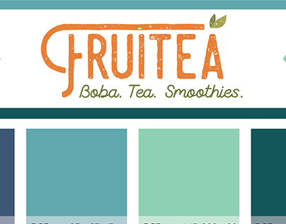 Fruitea Typographical Brand