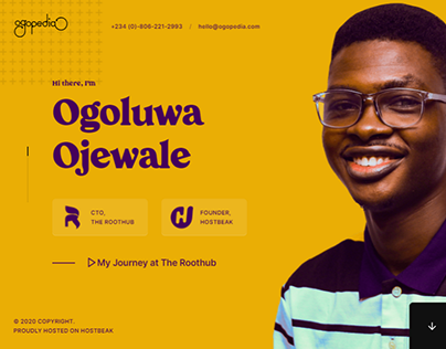 Ogoluwa - Personal Website/Portfolio
