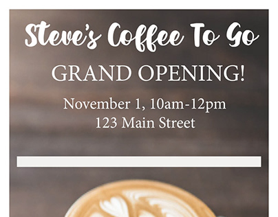 Steve's Coffee to Go