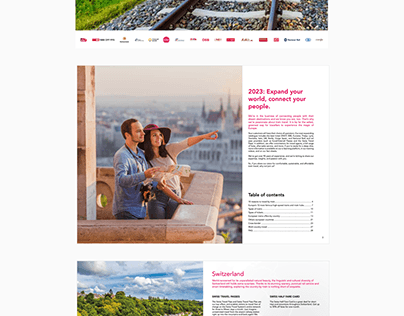 Rail Europe marketing brochures