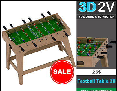 Football Table 3D Model