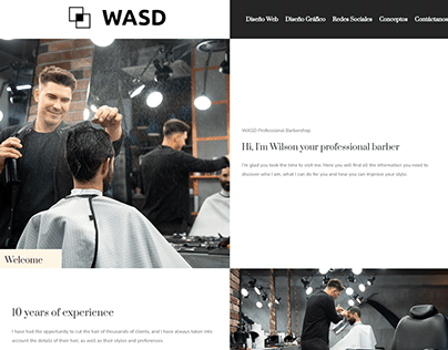 WASD - BARBERSHOP | Web Design Concept