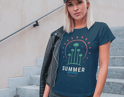 Sample T-shirts designs for summer theme