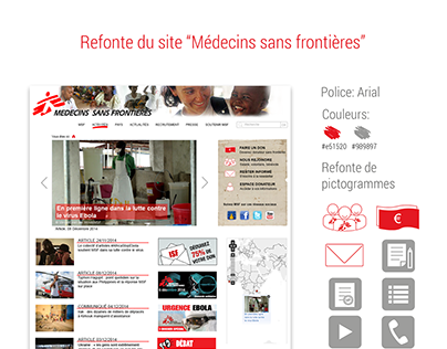Refonte du site Médecins sans frontières