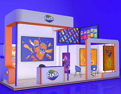 Fanta Advertizing stand 3D