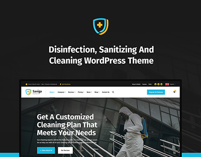 Saniga - Disinfection & Sanitizing WordPress Theme