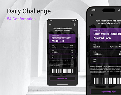 Daily UI Challenge 54 / Confirmation