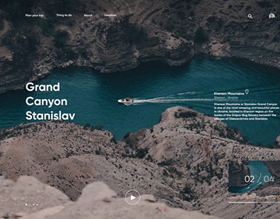 Landing page - UX/UI design "Grand Canyon Stanislav"