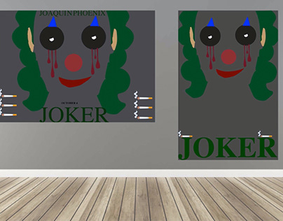JOKER Poster Design, PUT ON A HAPPY FACE