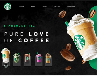 redesign of Starbucks webpage☕️