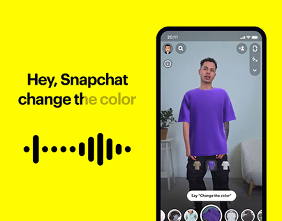Snapchat Interface Voice Control Feature