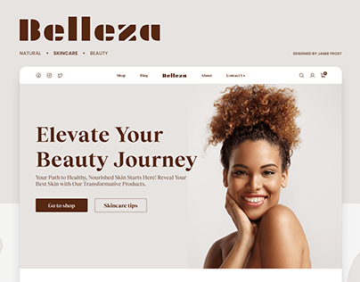 A Skincare Product Website - Belleza