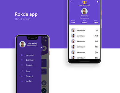 Quiz App - Rokda | UI/UX & Development