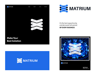 Branding, Logo Identity, Technology, Matrium Logo
