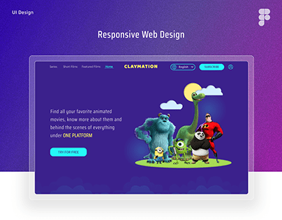 Claymation- Landing page