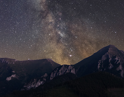 Milky Way over High Tatra