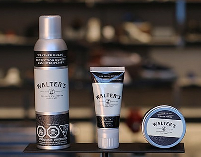 Walter's Shoe Care Packaging