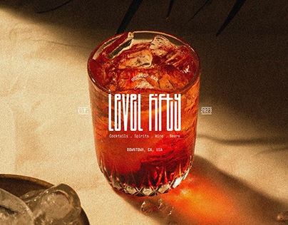 Project thumbnail - Level Fifty – Cocktail Bar Visual Identity Design