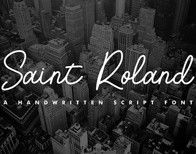 Saint Roland - Handwritten Script Font