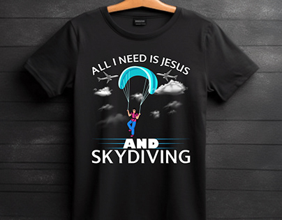 skydiving tshirt design