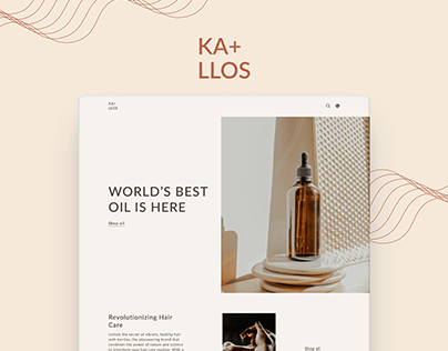 Project thumbnail - KA+LLOS | Landing Page Design | UX/UI