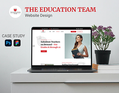 "Education Team" Website UI Design