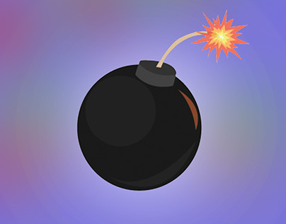 (BOMB BALL) logo for game mobile