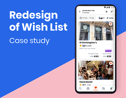 Redesign of Wish List - Case Study