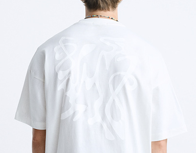 White Flock T-Shirt Zara Man
