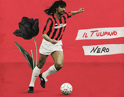 Tulipano Nero - Illustration - Ruud Gullit, AC Milan