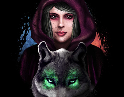 GIRL AND WOLF