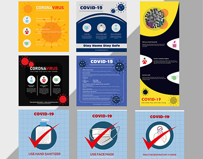 Corona Virus Social Media Banner Template