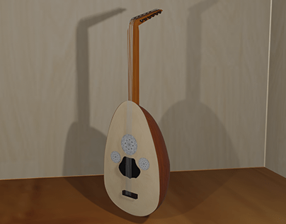 Traditional musical instruments : Gambus 3D