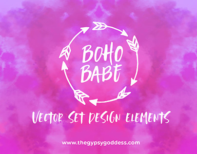 Boho Babe Vector Art - 35 Elements